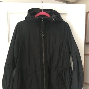 Black Lululemon Rain Jacket